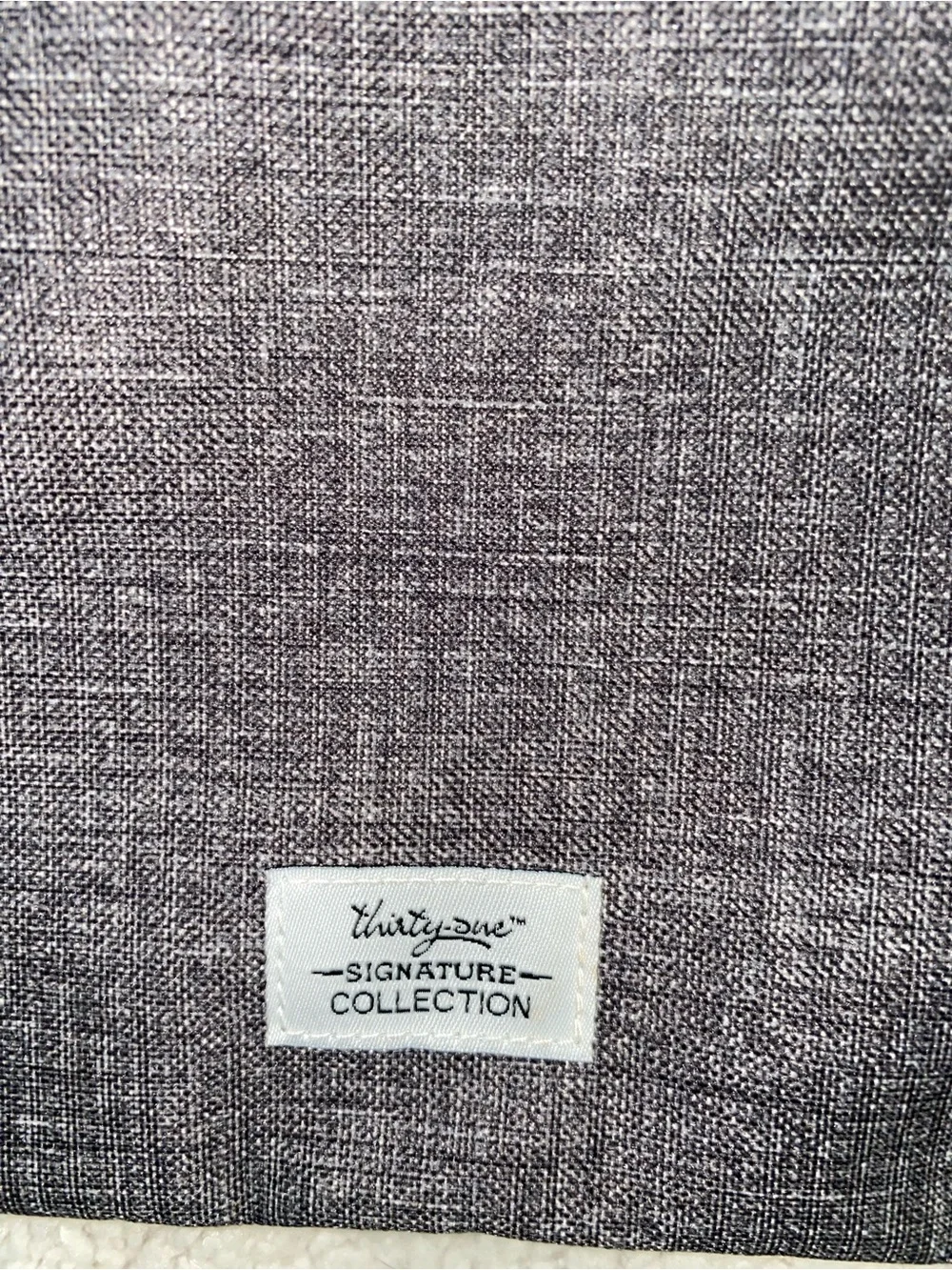Thirty-One Gray Cinch Drawstring Backpack Front Zip Pocket Gym Lined Cooler Bag